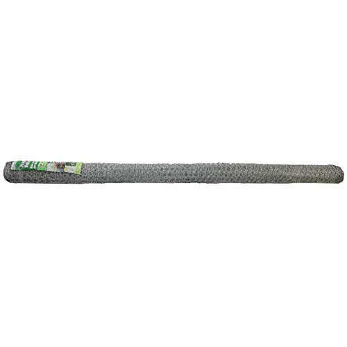 YARDGARD 308408B Mesh Poultry Netting, 6 Foot x 25 Foot, Galvanized - size: 72 Inches x 25 Feet