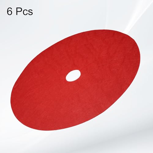 HARFINGTON 6pcs Tree Mulch Ring 40.2 Inch Non-Woven Round Tree Protector Weed Barrier Mat Plant Cover Rings for Weed Grass Control Root Protection, Red - color: Red, size: 40.2
