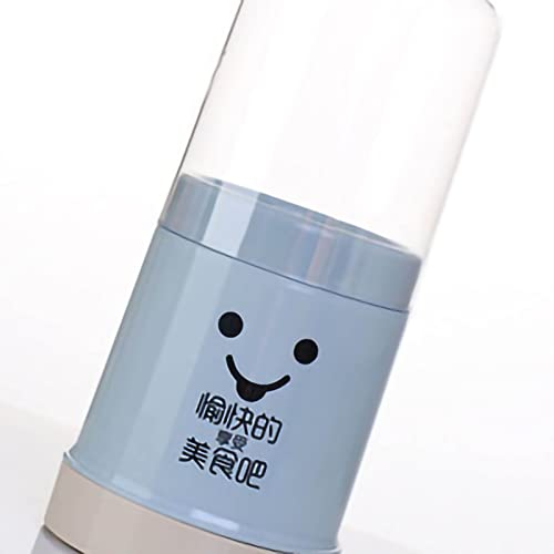 Cute Utensil Holder, Chopstick Holder Storage with Lid Plastic Kitchen Counter Utensil and Cutlery Holder With Removable Base Silverware Holder for Camping Picnic BBQ Party (Blue) - color: Blue