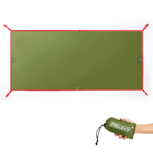 Frelaxy Tent Footprint, Waterproof Camping Tarp, Durable Tent Floor to Elevate Your Camping, Hiking, Backpacking, Hammock, Beach Experience - color: Army Green, size: 2 Person—56'' x 80''