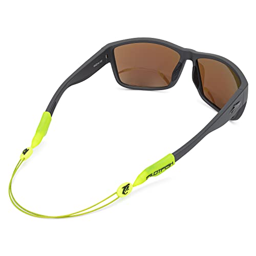 Pilotfish No Tail Adjustable Eyewear Retainer Cable Strap: Sunglasses, Eyeglasses, Glasses (14 Inch, HI-Vis Green) - color: Hi-vis Green, size: 14 Inch