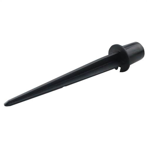 CHENJIN 4PCS Outdoor Lighting Fixture Fixed Legs 5.34x0.83in inch Tent Ground Legs Lawn Garden Park Ground Pole Solar Light Replacement Stake Ground Stake Accessory Black
