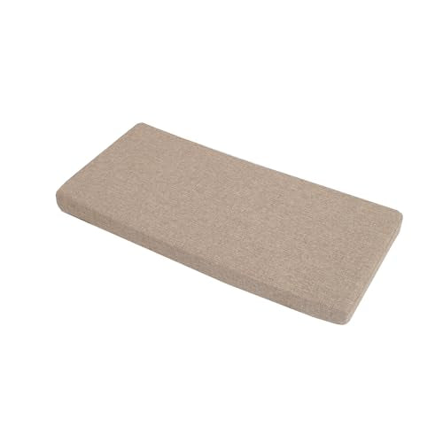 Custom Long Dining Bench Cushion for Indoor Furniture Non-Slip Rectangle Window Seat Cushions 60″x16″ Inch, Khaki - color: Khaki, size: 60″x16″