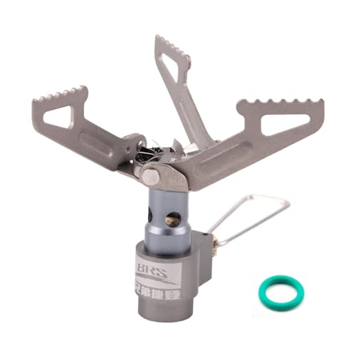 Ultralight Backpacking Stove Portable Pocket Stove Titanium Camping Gas Burner only 26g with 1 Extra Backup O-Ring