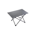 Aluminum Alloy Camping Folding Table - Portable Picnic Desk with Carry Bag, Lightweight Outdoor Dining Set (Black Table (Medium)) - color: Black Table (Medium)