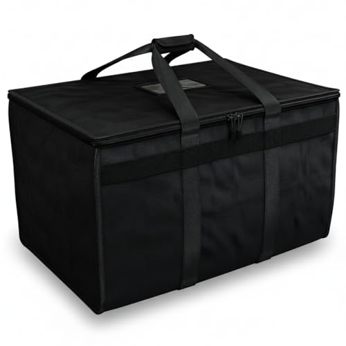 TRUE NORTH Insulated Food Delivery Bag w/Divider - NEW 2026 UPDATE (23"x15"x14") - Uber Eats Food Warmer Bag - Warming Bags For Food - Insulated Delivery Bags For Hot Food, Pizza Delivery Bag