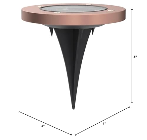 Bell+Howell Disk Lights Solar Weatherproof LED Outdoor, As Seen on TV 4 Pack - size: 4 Count (Pack of 1)