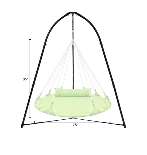Sorbus Tripod Hanging Chair Stand – 330lbs Capacity, Heavy Duty Steel, Rust Resistant, Adjustable Hammock Frame for Saucer, Air Porch, Indoor/Outdoor Use – Swing Not Included