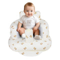 AirSwim Inflatable Baby Seat, Inflatable Baby Chair for Babies 3 Months and Up Summer Baby Inflatable Seat for Sitting Up, Blow Up Baby Floor Seat with Built in Air Pump, Bear - color: Bear