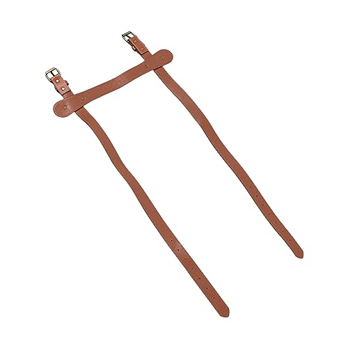 PU Leather Blanket Carry Strap with Adjustable Buckles, Tear Portable Design - Lightweight Carrying Handle, Versatile Use for Camping Picnics and Beaches