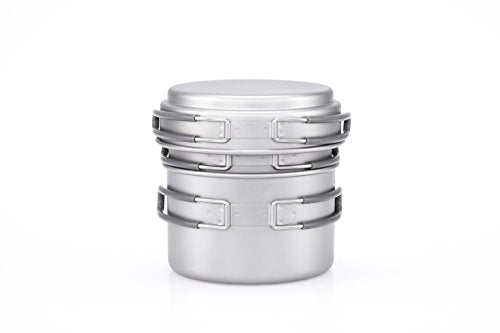 Keith Titanium Ti6014 3-Piece Pot and Pan Cook Set - 2400ml