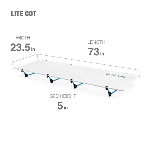 Helinox Lite Cot Ultra-Light, Portable Camping Cot, Compact, Collapsible, Backpacking, Foldable Camping Bed, White - color: White