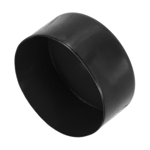 uxcell 120mm (4 3/4") ID Rubber End Caps, Round Vinyl Plug Insert Plastic End Caps for Tubing, Fence, Pipe Post, Furniture, Railing, Black, 80mm Height - color: Black, size: 120mm(4 3/4") x 80mm H