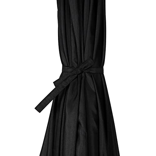 Blissun 9' Outdoor Patio Umbrella, Outdoor Table Umbrella, Yard Umbrella, Market Umbrella with 8 Sturdy Ribs, Push Button Tilt and Crank - color: Black