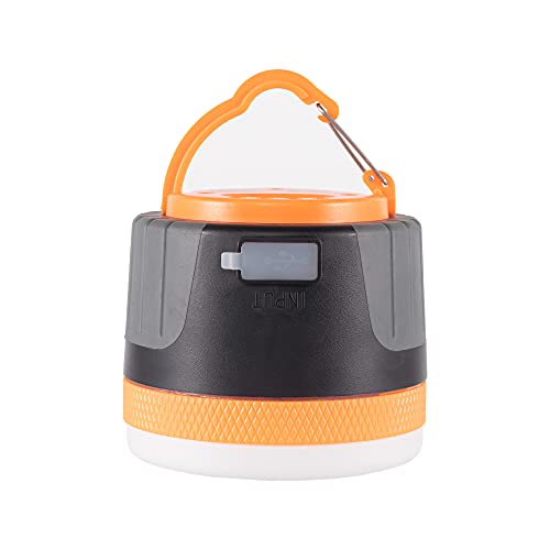 LIT-PaTH LED Camping Light, Rechargeable Lantern with Magnet Base, 4400 mAh, Survival Kit for Emergency, Hurricane, Outage, Large Orange, 1 Pack - size: 1-Pack, style: Large Orange