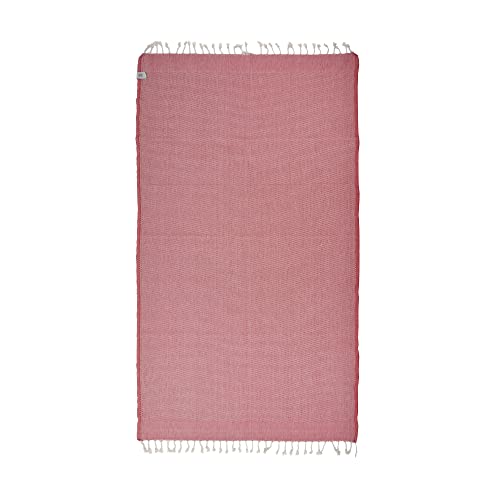 Beach Towel | Cotton Beach Towels, Easy to Carry, Sand Free, Highly Absorbent, Quick Dry, Turkish Towels for Travel Camping Bath Sauna Beach Gym Pool Yoga SPA by Lahammam, Akasya, Red - color: Red, size: Akasya
