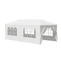 LEMY Gazebo Tent, Outdoor Canopy Shelter with Removable Sidewalls and Windows, Waterproof Heavy Duty Canopy for Patio, Garden, Party Wedding, 10' x 20', White - size: 10' x 20'