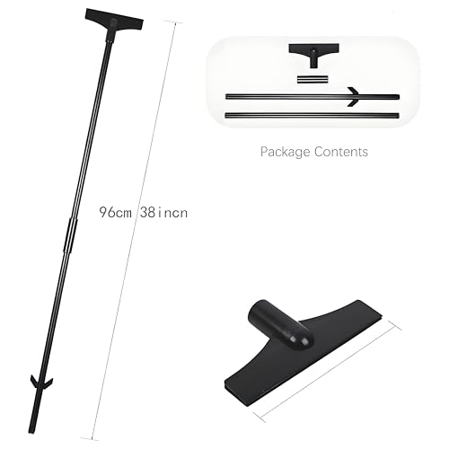2-Pack Metal Stakes for Yard Signs, 38 Inch Yard Sign Stakes, Suitable for Yard Metal Signs with a Thickness of 7 to 31.5 mil / 0.2 to 0.8 mm,Fits Sign 7 to 14 Inch - color: Dark Black