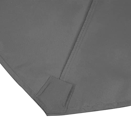 Sunnyglade 7.5ft Patio Umbrella Replacement Canopy Market Umbrella Top Outdoor Umbrella Canopy with 6 Ribs - color: Dark Gray