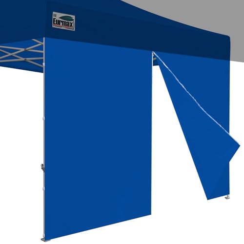 Eurmax USA 10FT Instant Canopy SunWall with Middle Zipper, Removeable Sidewall for Pop Up Canopy Tent,1 Pack Wall Only (Royal Blue) - color: royal blue, size: 10x6.7ft