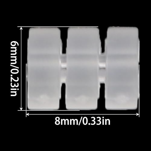 Heyous 100PCS Bicycle Brake Cable Protection Ring Transparent Rubber O Ring Cable Protector Suitable for 1.1-1.8mm Gear Cord