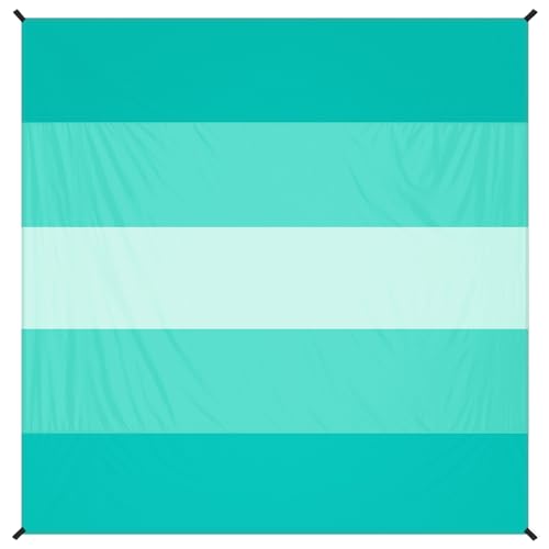 Beach Blanket Waterproof Sandproof 78''×81'' Large Suits 1-5 Adults Oversized Lightweight Picnic Mat Beach Blanket Water Resistant for Camping Hiking Travel Picnic - color: Green5, size: 78''x81''