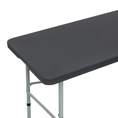 Fitted Rectangle Tablecloth 20 x 30 Inch Elastic Table Cloth for 2.5ft Table, Stretch Spandex Tables Cover Grey Washable Polyester Tables Top Cap Cover for Dining Picnic Camping Indoor and Outdoor - color: Grey, size: 30" x 20" (Rectangular)