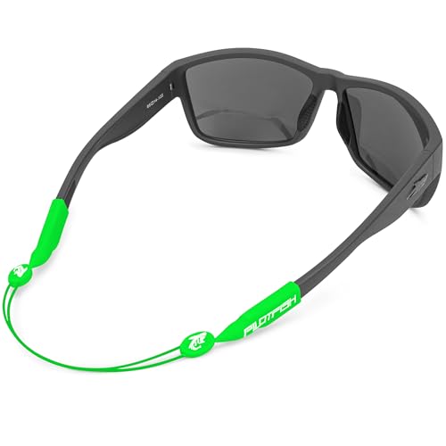 Pilotfish No Tail Adjustable Eyewear Retainer Cable Strap: Sunglasses, Eyeglasses, Glasses - color: Lime Green, size: 14 Inch