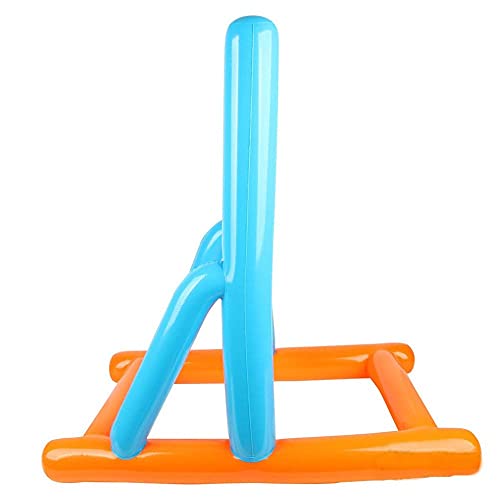 The Dreidel Company Inflatable Ladder Ball Game, 7 Piece Set, 25" x 38" x 38" Inflated