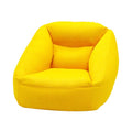 Inflatable Sofa Chair Portable Air Couch Camping Lounger with Air Pump for Home Outdoor Camping Travel (Yellow) - color: Yellow