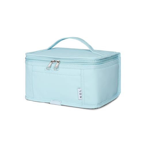 NOL Natural Organic Lifestyle Small Lunch Bag Mini Lunch Box Insulated Lunch Bag for Men/Women Leakproof Cooler Tote Bag Lightweight Nylon Waterproof Lunch Box For Work, Light blue - color: Light Blue, size: Medium(5 Liters)