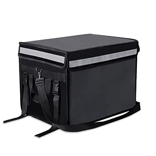 TooCust Insulated Bags For Food Delivery 16.5" x 11.4" x 11.8", Commercial Insulated Food Delivery Bag w/Divider, Waterproof & Foldable Catering Bag Food Deliveries, Delivery Pizza Bags 10 Inches - color: Black, size: 32 L