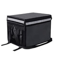 TooCust Insulated Bags For Food Delivery XXXL- 20.5" x 16.5" x 16.5", Commercial Insulated Food Delivery Bag w/Divider, Waterproof & Foldable Catering Bag Food Deliveries, 15 inch Pizza Delivery Bag - color: Black, size: 80 L