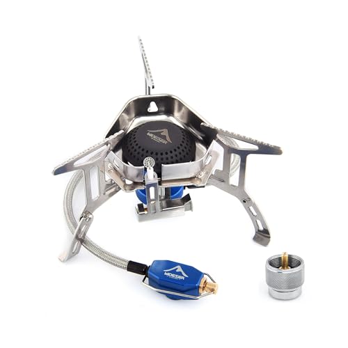 Widesea 3500W Windproof Camp Stove,Camping Gas Stove, Small Camping Stove with Piezo Ignition,Portable Collapsible Stove for Outdoor,Picnic, and Backpacking Hiking - style: WINDPOOF STOVE