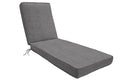 Eddie Bauer Chaise Double Piped 23X75X2.5, Cast Slate - color: Cast Slate, size: DOUBLE PIPED, style: 23x75x2.5