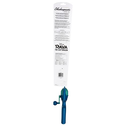 Shakespeare Youth Fishing Reel and Rod Combo - color: Disney Raya and the Last Dragon