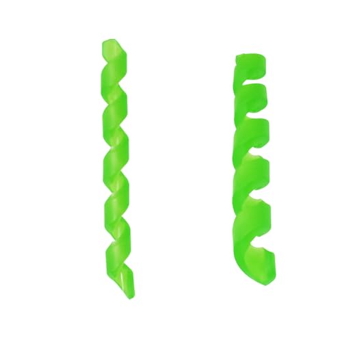 10 Pcs Each 5 Colors Wrap Spiral Bicycle Cable Sleeve Rubber Housing Protector Frame Guard for MTB Bike Shift Brake Line Pipe Anti-Friction Black Red White Green Transparent - color: Green