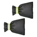 2 Pack Outdoor Faucet Covers for Winter - Large 7" x 10" Insulated Spigot Socks with Safety Reflective Strip - Waterproof Anti-Freeze Pipe Warmers for Garden Hose Bib & Yard Protection