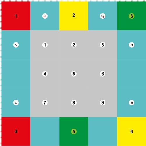 Professional Training Surface - Field Hockey Flooring Tile - style: 360 Skill Zone