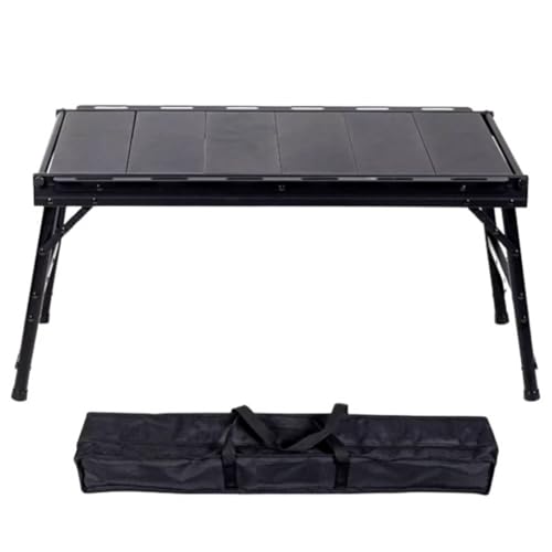 ASMOKE Portable Table System - 3 Unit Modular Outdoor Cooking Station, Compatible with Pellet Grills & Gas/Charcoal Stoves, Compact & Stable Design for Backyard BBQ, Camping