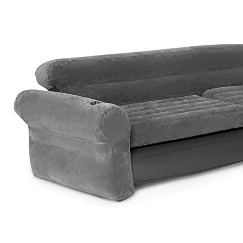 Intex Inflatable Corner Sofa, L-Shaped Couch, Blow Up Air Furniture