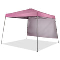 GDY 10x10 FT Pop Up Canopy Outdoor Instant Tent Slant Legs with a Sidewall,Equipment Vents, Portable Gazebo Shelter for Patio, Deck, Beach and Garden,Pink. - color: Pink