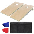 Cornhole Board Set，2 Regulation 4'x2' Cornhole Boards with 8 Cornhole Bags and Carrying Case, Corn Hole Games for Adults Outdoor Bean Bag Toss Game - style: 4' x 2' Nature