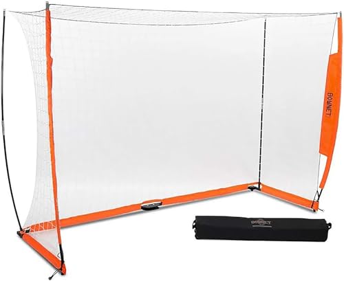 Bownet Portable Folding Soccer Goal – Pop Up Backyard & Training Soccer Net for Indoor or Outdoor – Easy Setup with Carry Bag - size: 6.6 x 9.8 Feet