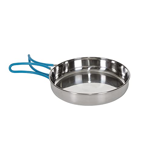 Stansport Stainless Steel Camping Cookware Set – Durable Nesting Mess Kit for Backpacking, Hiking & Outdoor Cooking – Compact Portable Pot & Pan with Carry Bag – Multiple Sizes for Family to Solo Use - style: 5 Piece Silver
