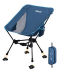 WildCall Lightweight Folding Camping Chair Compact Beach Chair with Anti-Sinking Large Feet - color: 1 X Blue
