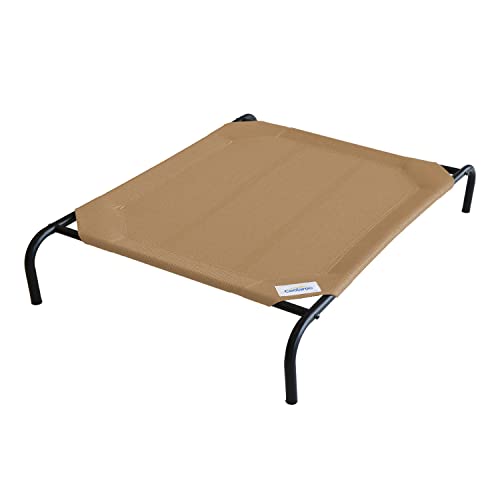 Coolaroo Original Elevated Dog Bed - Breathable Off-The-Ground Pet Bed with Cooling Fabric, Joint Relief & Moisture-Resistant Fabric, 100% Recyclable, Easy Clean, Desert Sand, Large - color: Desert Sand, style: Large Dog Bed