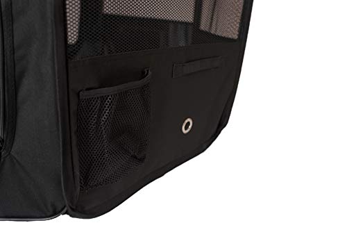 Armarkat Model PP003BGE-XL Portable Pet Playpen in Black and Beige Combo, Extra Large