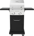 Megamaster Deluxe 2-Burner Gas Grill with Foldable Side Tables, 418 SQ In Cooking Space, 28000 BTUs, Stainless Steel Lid, Propane BBQ Grill for Outdoor Cooking, Patios, Backyards and More - 720-0864MA
