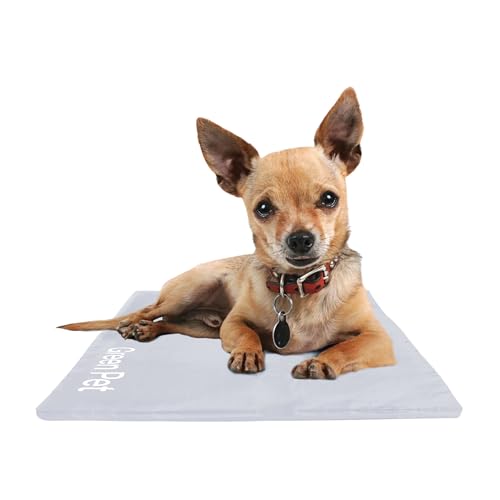 The Green Pet Shop Dog Cooling Mat Cover - Extra Small, Cloud - Protect Your Cool Pet Pad from Dirt & Damage - Machine Washable - color: Cloud, size: XS